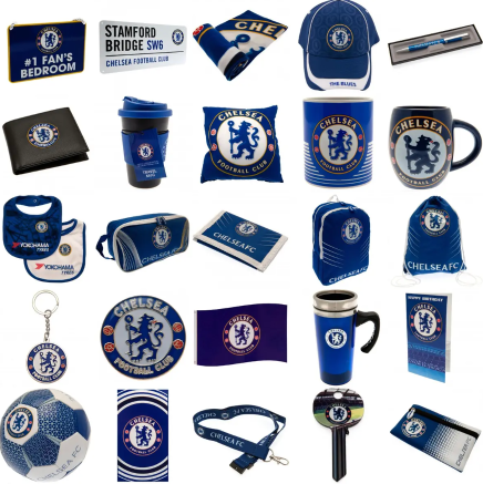 Mini Set Da Bar Chelsea FC – Bicchiere Da Pinta E Accessori – Merchandising Ufficiale Premier League